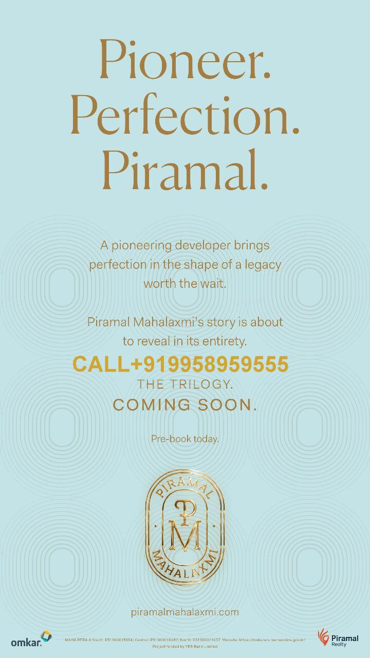 Piramal Mahalaxmi 3 new final tower call 9958959555